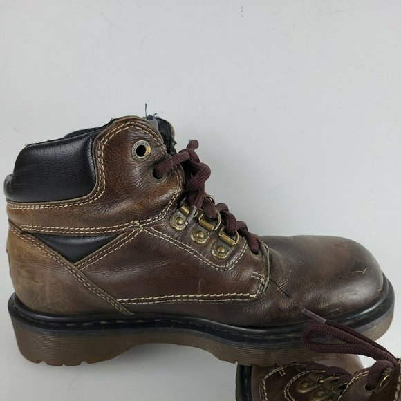 Dr Martens 8697 Brown Leather Boots Mens Size 7 (Womens 8.5) Made in England - Picture 11 of 12